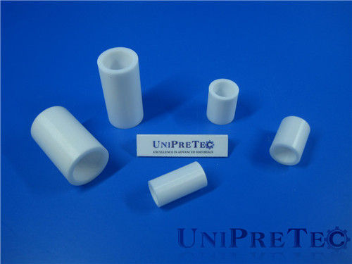 White High Strength Zirconia Ceramic Tubes Bushings Sleeves