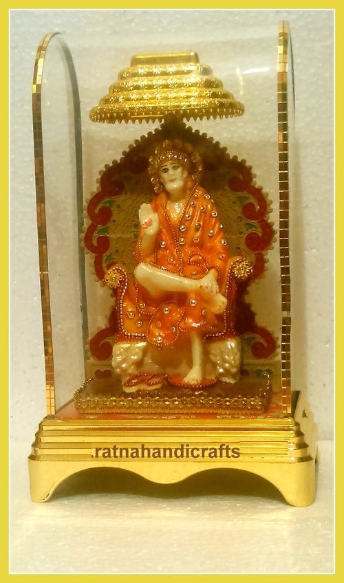 Antique Sai Baba Statue With Fiber Glass Casing