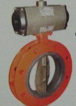 Double Flange Butterfly Valve with Pneumatic Rotary Actuator