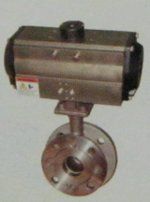 Flush Bottom Ball Valve with Pneumatic Rotary Actuator