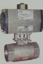 High Pressure Ball Valve with Pneumatic Rotary Actuator