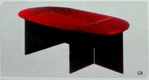 Fancy Conference Tables - Wood Metal Oval 72x48x30 Inches Red | Stylish Design, Durable, Easy Assembly, Ample Space, Professional Look, 1 Year Warranty