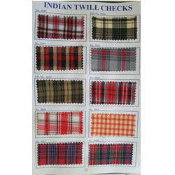 Designer Twill Checks Fabrics