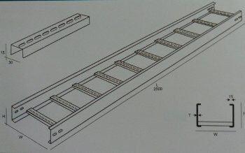 लैडर टाइप केबल ट्रे