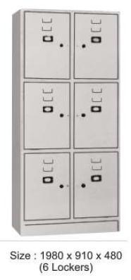 6 Locker Cabinet