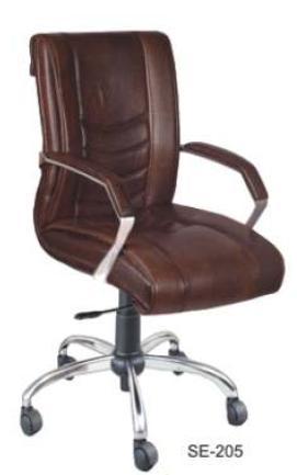 Revolving Office Staff Brown Color Chair