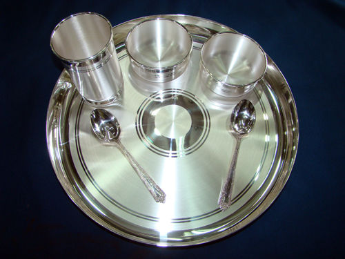 Silver Thali Set