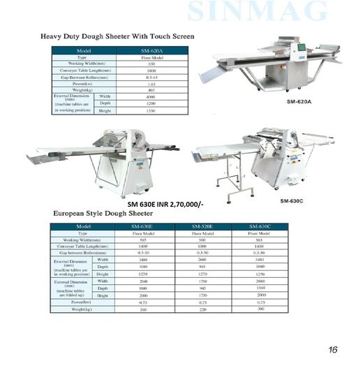 Heavy Duty Dough Sheeter