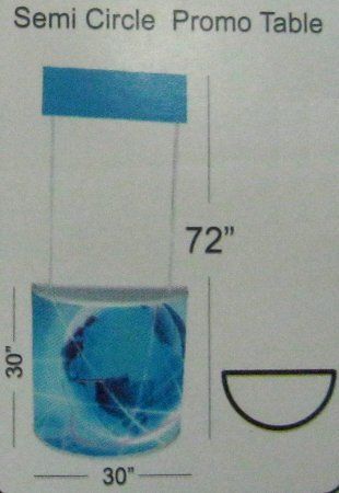 Semi Circle Promo Table