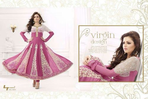 Elegently Embroidered Anarkali Suit