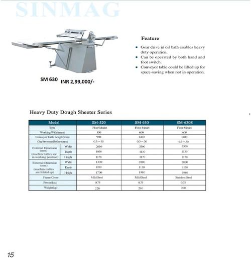 Heavy Duty Dough Sheeters