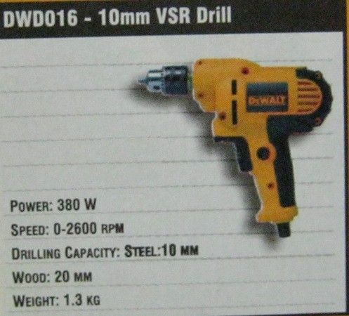 10mm Vsr Drill (Dwd016)