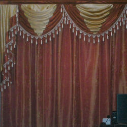 Double Colored Scallop Curtains