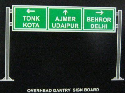 Overhead Gantry Sign Board