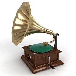 antique gramophone