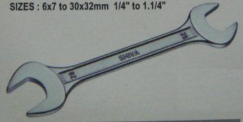 Double Open End Jaw Spanners