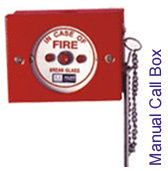 Manual Call Box - Durable Plastic, Compact Design , Fire Alarm and Emergency Security System for Multi-Story Residences