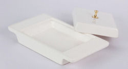 Durable Ceramic Butter Plate