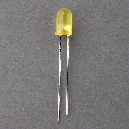 5mm Long Round Super High Brightness Yellow Color LED Diodes