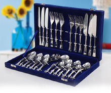 Steel Cutlery Set (Hand Made Cutlery Set In Gift Box)