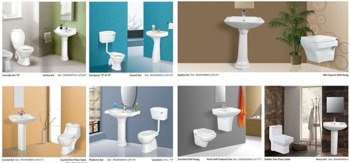 Wash Basin With Pedastal And Water Closet