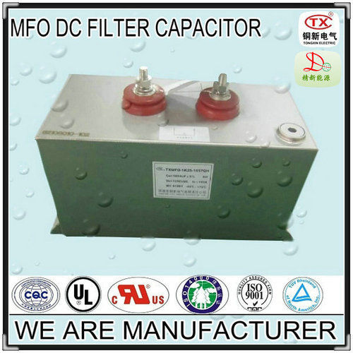 High Thermal Conductivity 100UF-20000UF And Low ESR MFO DC Filter Capacitor