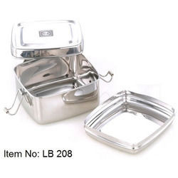 Steel Square Lunch Box