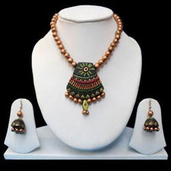 Terracotta Fancy Necklace Set