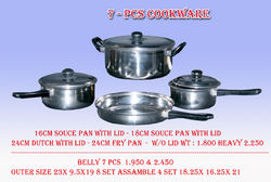 7 Pcs Steel Cookware