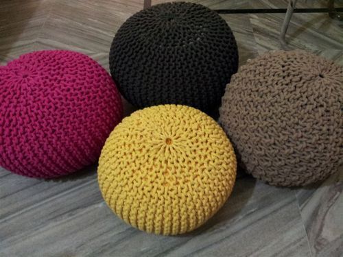 Knitted Pouf