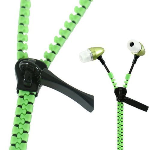 Metal Zipper Earphone