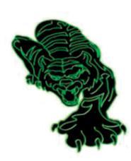 Glow In Dark Panther Tattoos (Km-01)