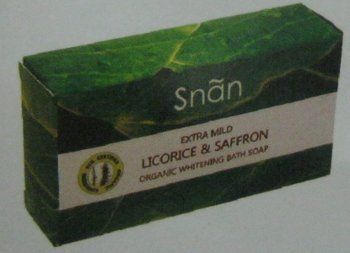 Extra Mild Licorice & Saffron Organic Whitening Bath Soap