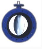 Double Flanged Centric Disc Rubber Lined Butterfly Valve