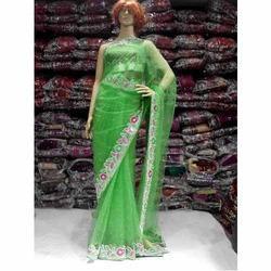 Embroidered Tinsel Sarees