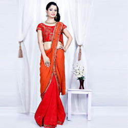 Designer Red Sarees