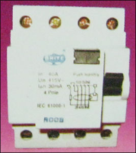 Four Pole Residual Miniature Circuit Breaker