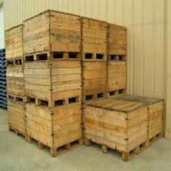 Wooden Storage Crates - Durable Wooden Design | Versatile Sizes for Industrial Applications, Quality Tested for Maximum Customer Satisfaction