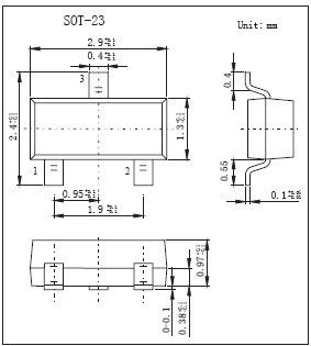 SMD Type Schottky Diode BAT54/A/C/S(KAT54/A/C/S)