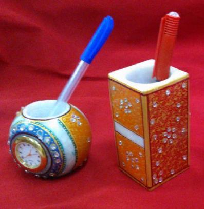 Marble Designer Pen Stand