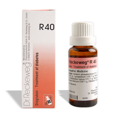 डॉ। Reckeweg-Germany R40-Diabetes Drops 