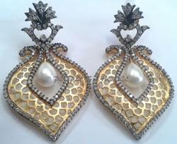 Gold Plated Antique Earrings