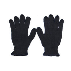 Black Color Knitted Hand Glove