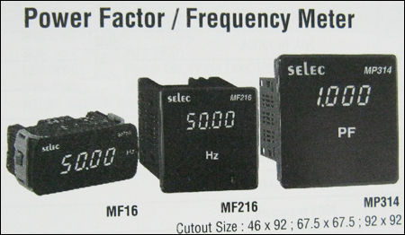 Power Factor Frequency Meter