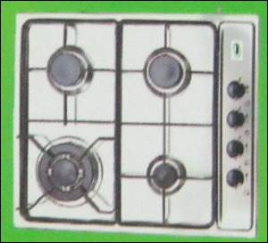4 Burner Gas Stove (Tact 4006 XI) - Stainless Steel, 60x50x10 cm | Four Burners, Manual Ignition, Even Heating, Easy Cleaning