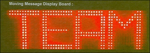 Moving Message Display Board