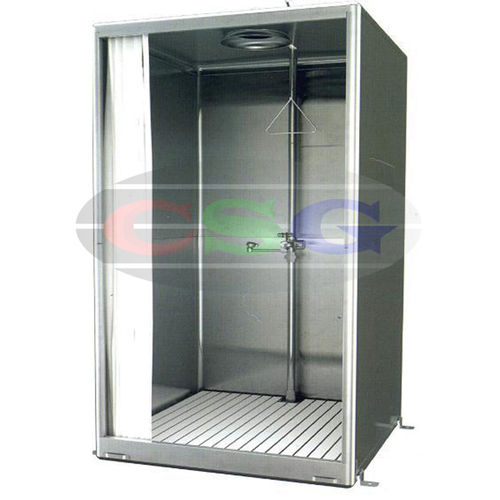 Stainless Steel Cabinet Type Eye Wash And Shower