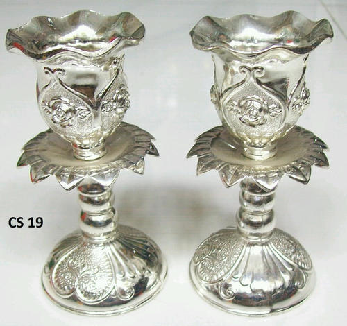 German Silver Candle Stand