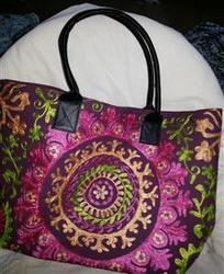 Designer Suzani Shopping Bag