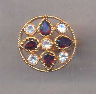 Golden Gold Plated Ring With Cubic Zirconia